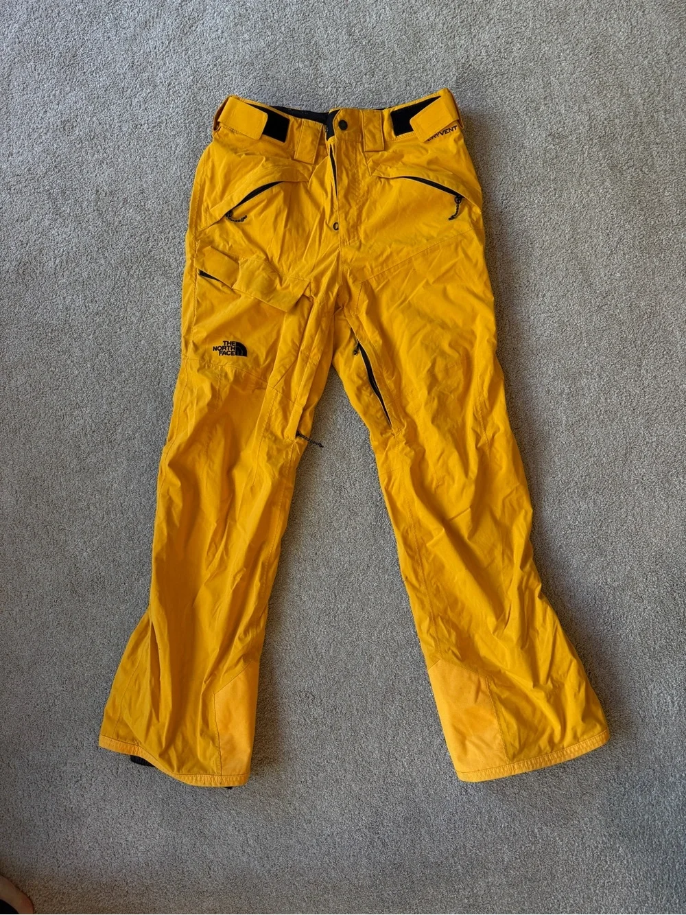The North Face Men’s Bright Yellow Gore-Tex Ski Pants